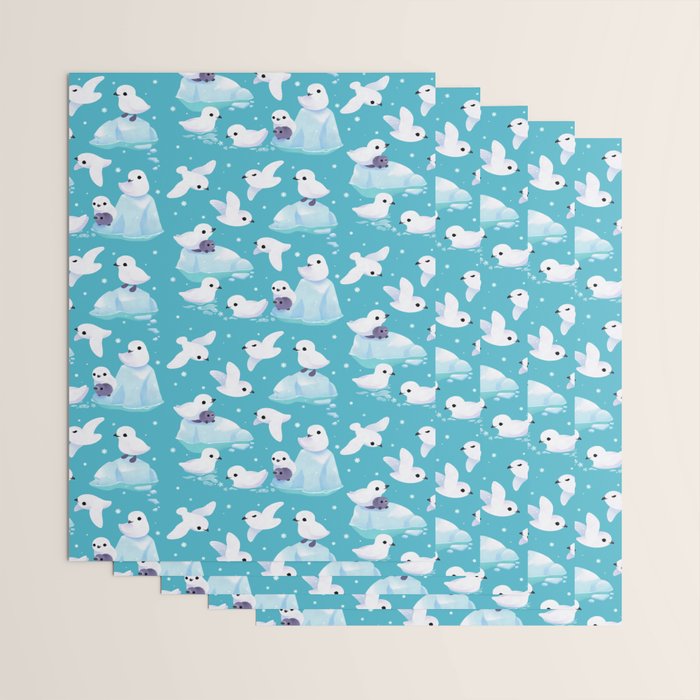 Snow petrel Wrapping Paper Gallery Image 3
