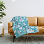 Snow petrel Throw Blanket Gallery Image 1