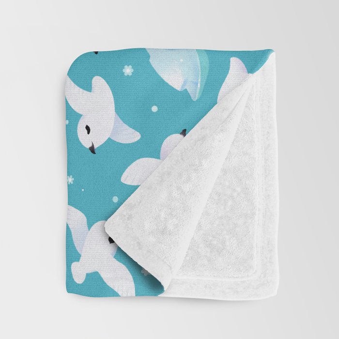 Snow petrel Throw Blanket Gallery Image 3