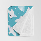 Snow petrel Throw Blanket Gallery Image 3