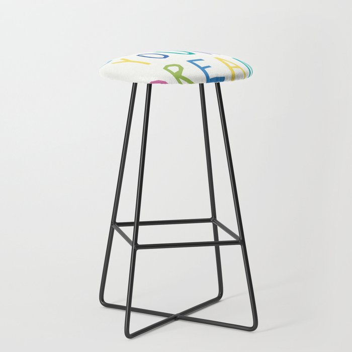 Follow your dreams hand-lettering Stool Gallery Image 1