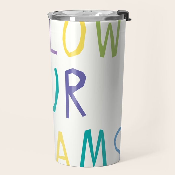 Follow your dreams hand-lettering Travel Mug Gallery Image 2
