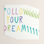 Follow your dreams hand-lettering Wrapping Paper Gallery Image 3