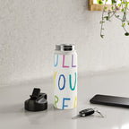 Follow your dreams hand-lettering Water Bottle Gallery Image 4