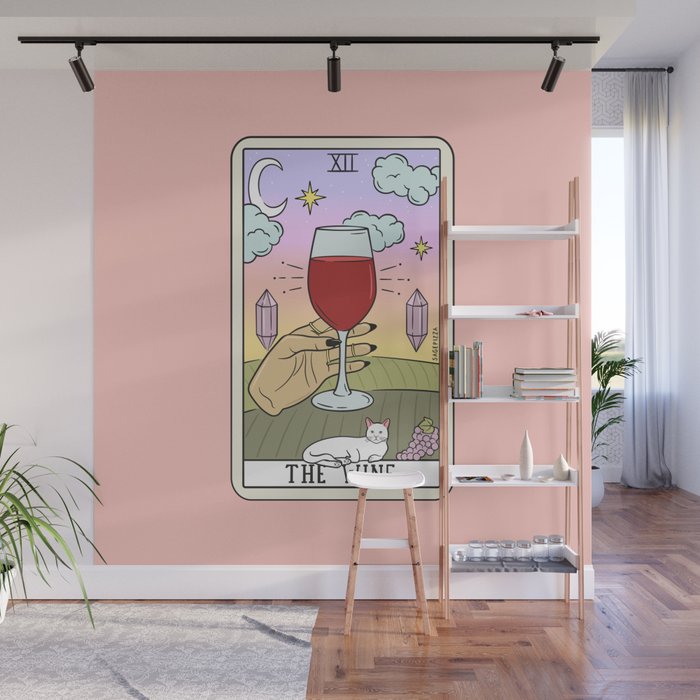 WINE READING (LIGHT) Wall Mural Gallery Image 1