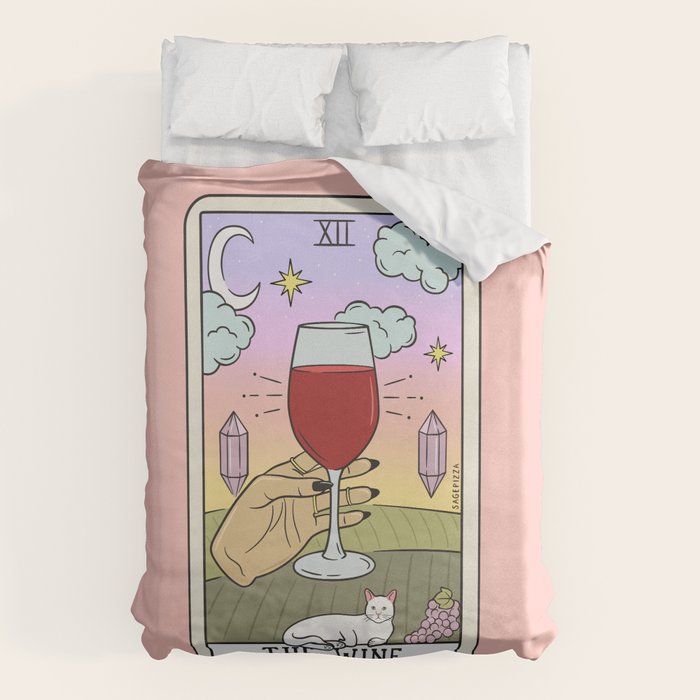 WINE READING (LIGHT) Duvet Cover Gallery Image 6