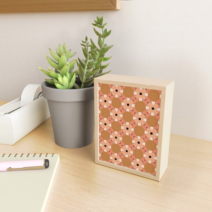 Moroccan floral rattan Mini Art Print Gallery Image 2