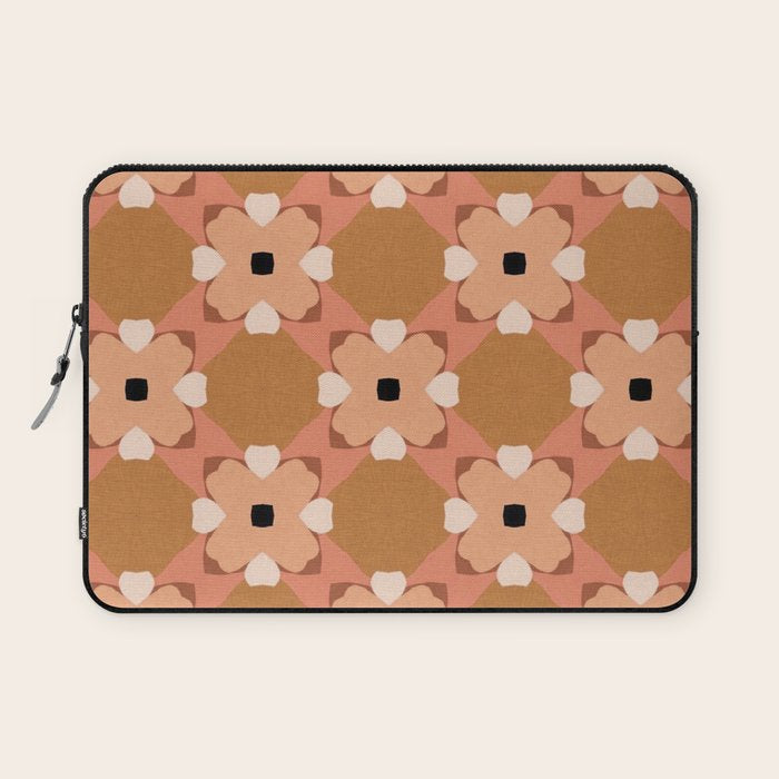 Moroccan floral rattan Laptop Sleeve Gallery Image 1
