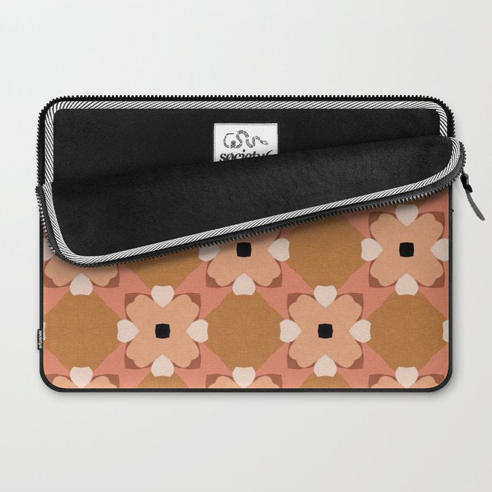 Moroccan floral rattan Laptop Sleeve Gallery Image 2