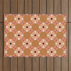 Moroccan floral rattan Outdoor Rug Gallery Image 1