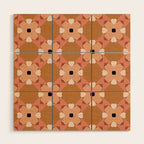 Moroccan floral rattan Wood Wall Art Gallery Image 1