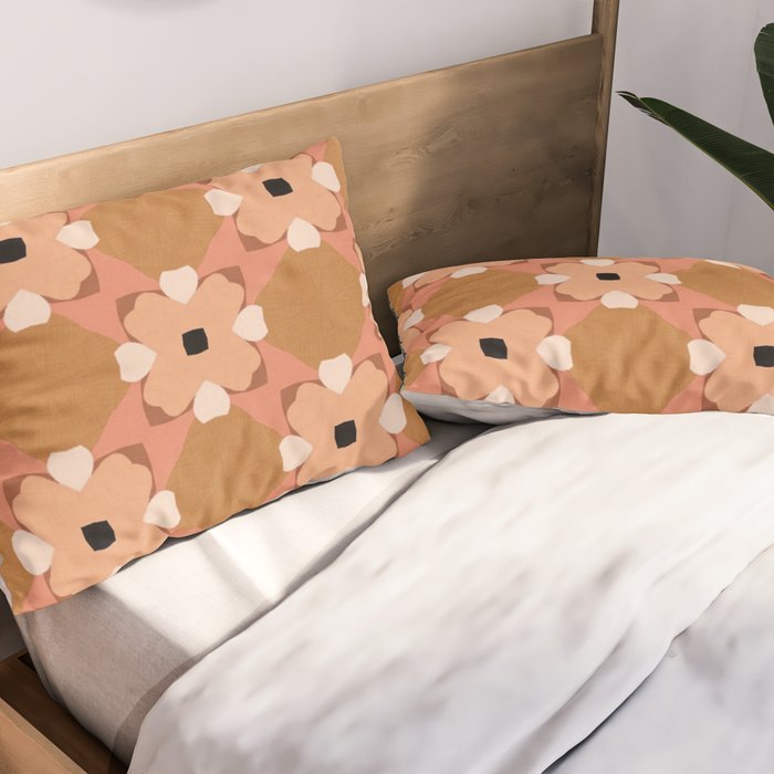 Moroccan floral rattan Pillow Sham Gallery Image 2