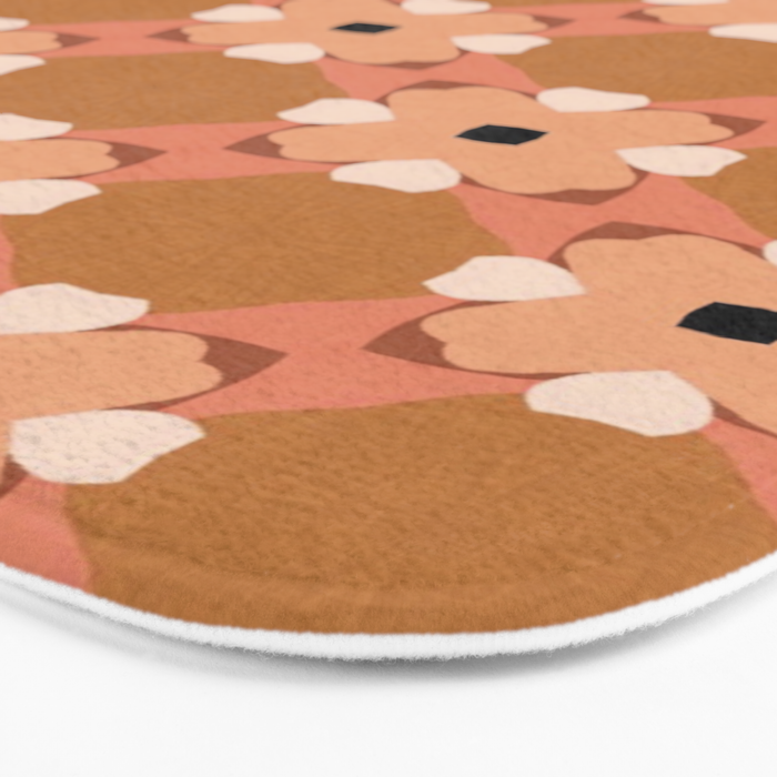 Moroccan floral rattan Bath Mat Gallery Image 3