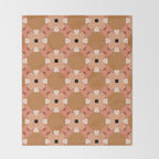 Moroccan floral rattan Throw Blanket Gallery Image 2