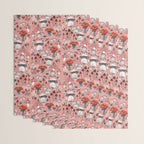 Fungi Farmer Land (Mushroom Land) - RED Wrapping Paper Gallery Image 3