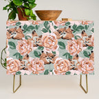 Red foxes in the rose bushes 24 Credenza Gallery Image 1