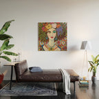 Flora Wood Wall Art Gallery Image 2