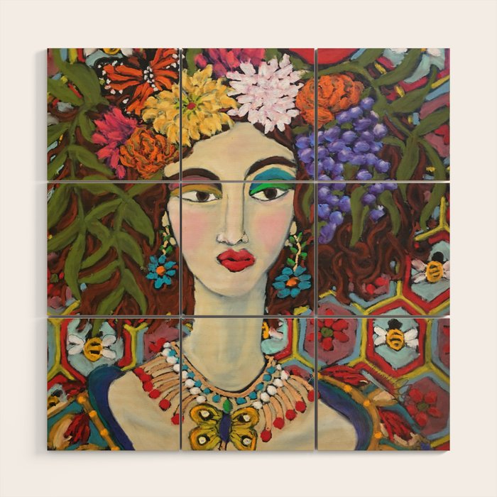 Flora Wood Wall Art Gallery Image 1