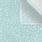 Minimal Painted Smudge Dots Pattern in Light Aqua Wall Tapestry Gallery Image 3