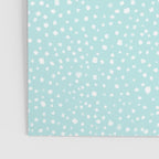Minimal Painted Smudge Dots Pattern in Light Aqua Poster Gallery Image 3