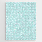 Minimal Painted Smudge Dots Pattern in Light Aqua Jigsaw Puzzle Gallery Image 1