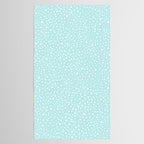 Minimal Painted Smudge Dots Pattern in Light Aqua Tablecloth Gallery Image 2