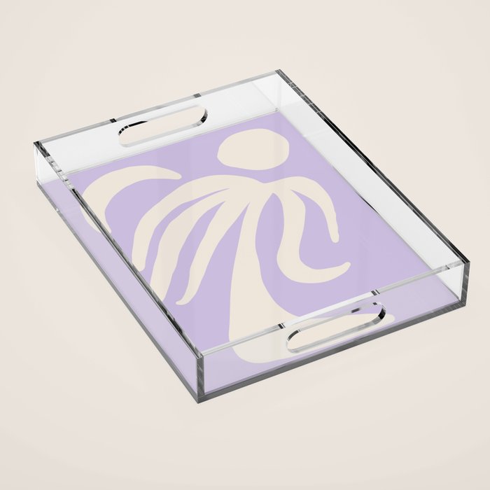 Palm Lilac Acrylic Tray Gallery Image 1