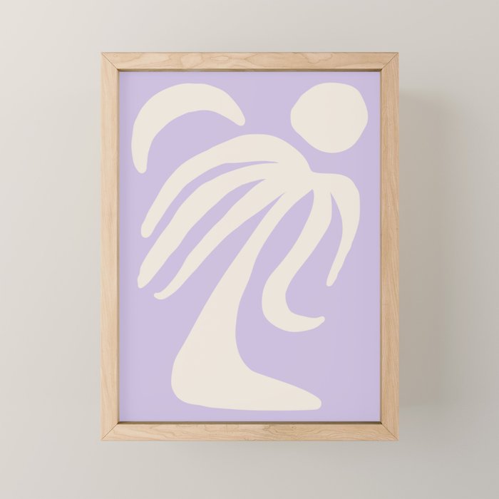 Palm Lilac Mini Art Print Gallery Image 1