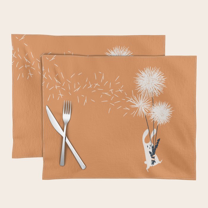 Bunny and Dandelion Bouquet Placemat Gallery Image 1