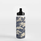 Endless Kanagawa Waves Water Bottle Gallery Image 2