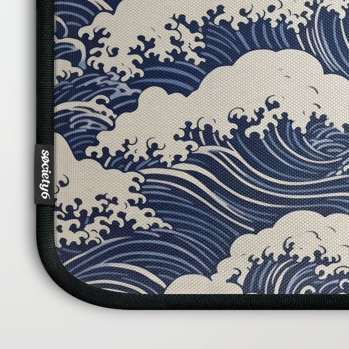 Endless Kanagawa Waves Laptop Sleeve Gallery Image 3
