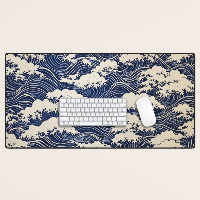 Endless Kanagawa Waves Desk Mat Gallery Image 1