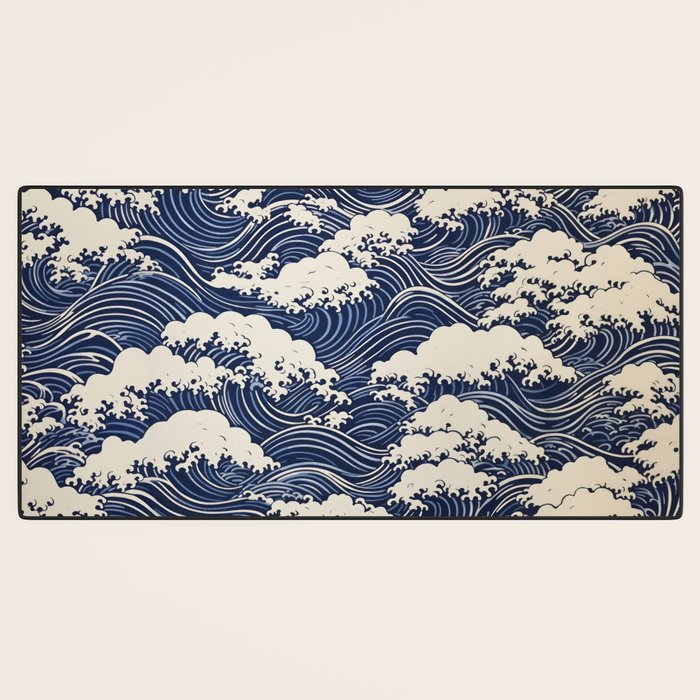 Endless Kanagawa Waves Desk Mat Gallery Image 3