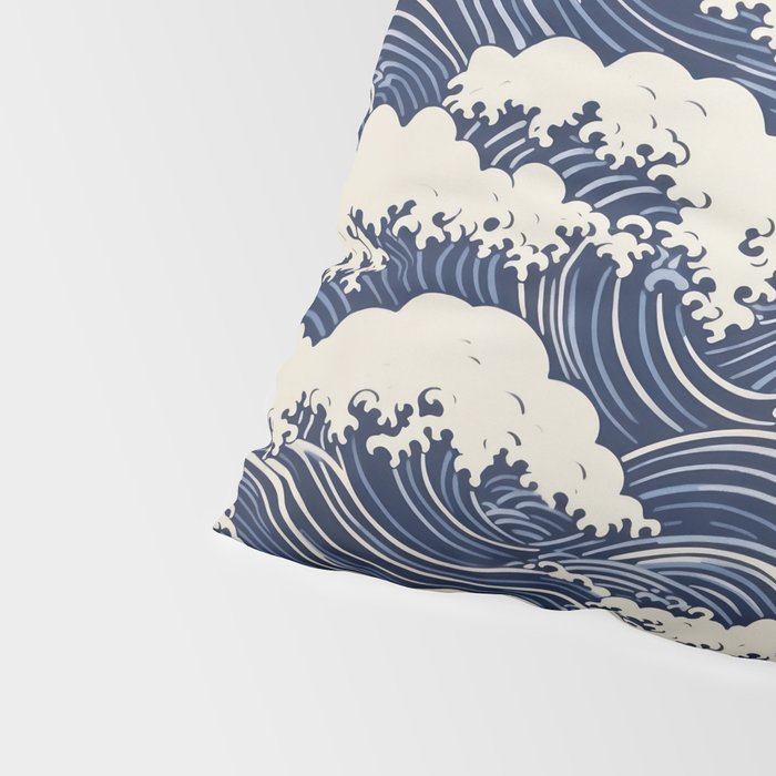 Endless Kanagawa Waves Pillow Sham Gallery Image 4
