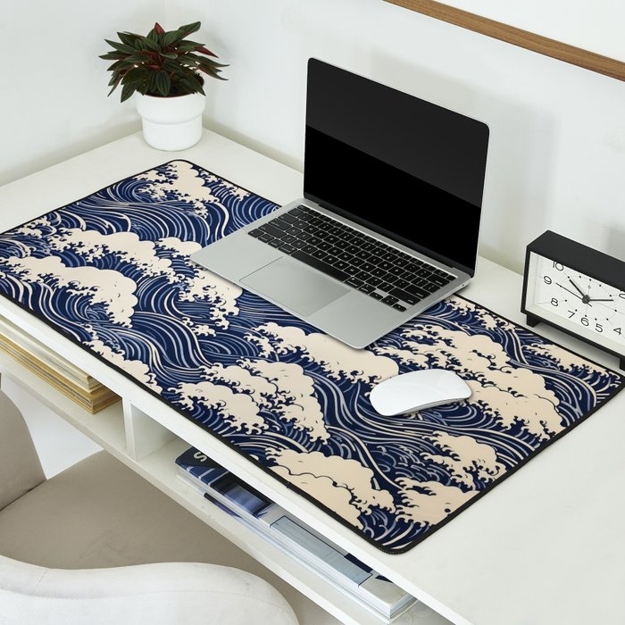 Endless Kanagawa Waves Desk Mat Gallery Image 2