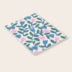 Simple Floral - Blue, Pink and Green Notebook Gallery Image 3