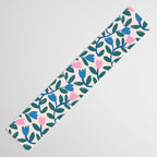 Simple Floral - Blue, Pink and Green Table Runner Gallery Image 3
