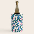 Simple Floral - Blue, Pink and Green Wine Chiller Gallery Image 1