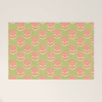 French Country Sunflower in Olive Welcome Mat Gallery Image 1