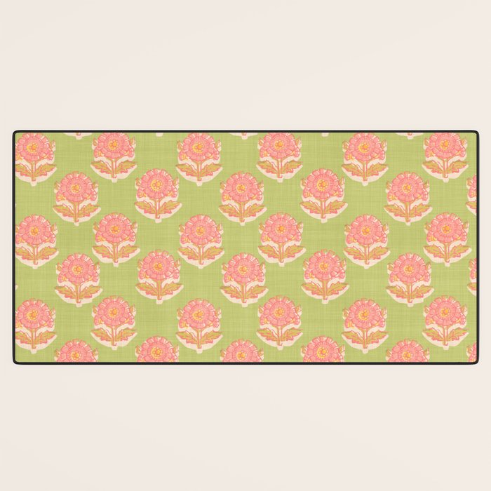 French Country Sunflower in Olive Desk Mat Gallery Image 3