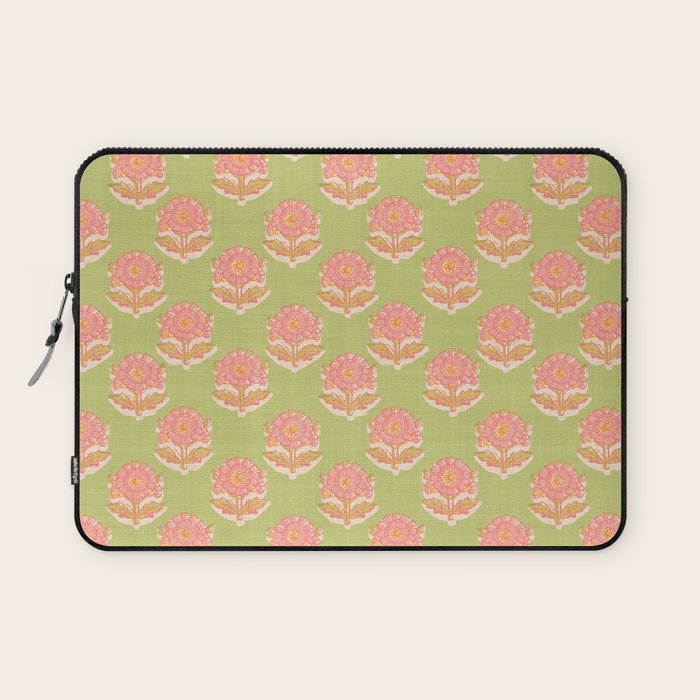 French Country Sunflower in Olive Laptop Sleeve Gallery Image 1