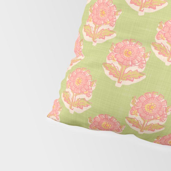 French Country Sunflower in Olive Pillow Sham Gallery Image 4