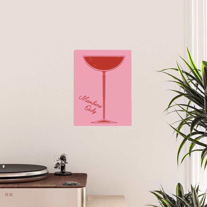 Members Only Cocktail Poster Poster – Society6