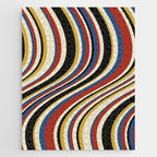 Wavy Stripes IX - Bauhaus Palette Jigsaw Puzzle Gallery Image 1
