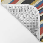Wavy Stripes IX - Bauhaus Palette Bath Mat Gallery Image 2