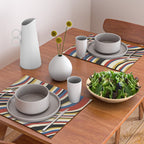 Wavy Stripes IX - Bauhaus Palette Placemat Gallery Image 2