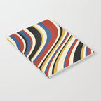 Wavy Stripes IX - Bauhaus Palette Notebook Gallery Image 2