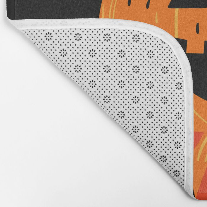 Happy halloween pumpkin jack o lantern art Bath Mat Gallery Image 2