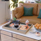 Happy halloween pumpkin jack o lantern art Serving Tray Gallery Image 2