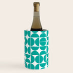 Mid Century Modern Geometric 04 Turquoise Wine Chiller Gallery Image 3